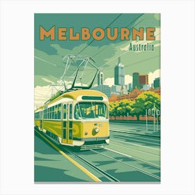 Vintage Melbourne Tram Canvas Print