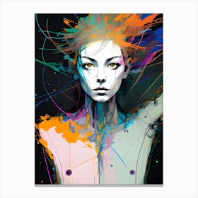 Abstract Girl Painting 1 Canvas Print