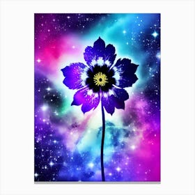 Flower In Space 13 Canvas Print