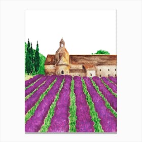 Provence Watercolor Canvas Print