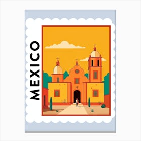 Mexico 1 Travel Stamp Poster Canvas Print