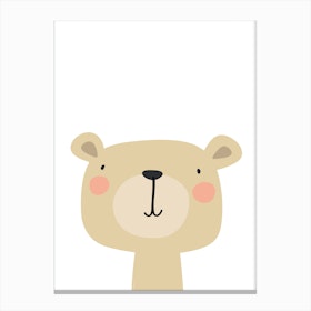 Bear Nursery Print Canvas Print