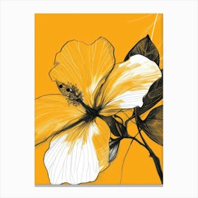 Yellow Hibiscus Canvas Print