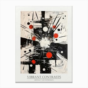 Vibrant Contrasts Abstract 1 Poster Canvas Print