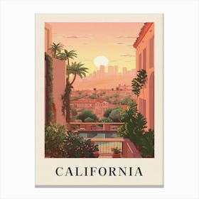 Vintage Travel Poster California 2 Canvas Print