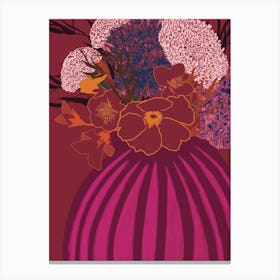 Flowers In A Vase Canvas Print