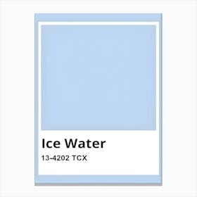 Ice Water Canvas Print