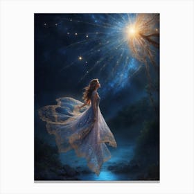 Girl In A Dream Canvas Print