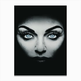 Woman With Blue Eyes Canvas Print