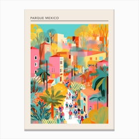 Parque Mexico Mexico City 3 Canvas Print