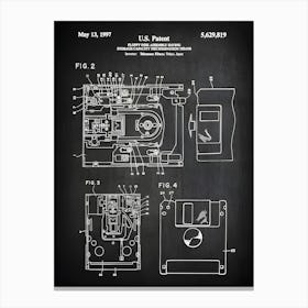 Floppy Disc Drive Computer Disk Drive Patent Print Computer Patent Computer Art Computer Decor Computer Disk Art Print Tc8191 Canvas Print