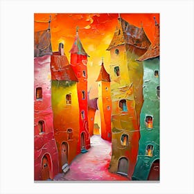 Colorful Cityscape Canvas Print