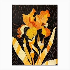 Orange Iris Canvas Print