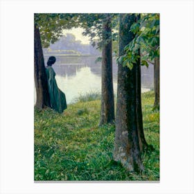 Morning at the Pond in Rastede by Hugo Duphorn 1906 Oil Painting | Oldenburg State Museum For Art and Cultural History | HD Remastered Canvas Print