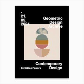 Geometric Design Archive Poster 01 Canvas Print