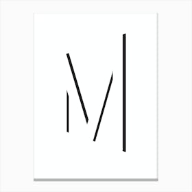 M by emerybloom Canvas Print