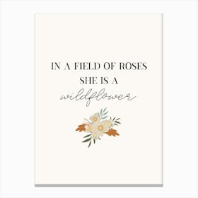 Field Of Roses 1 Canvas Print