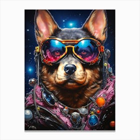 Dog In Space 1 Canvas Print