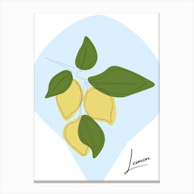 Lemons 2 Canvas Print