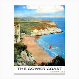 The Gower Coast, South Wales, Scotland Canvas Print