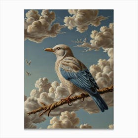 Bird On A Branch Canvas Print