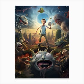 Rick and Morty Movie 4 Canvas Print