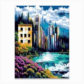 Cityscape Painting 11 Canvas Print