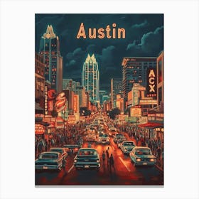 Aihrgdesign A Classic 1960s Travel Poster For Austin Showcasi 97475835 0bc5 41bd B91e F75235896daa 1 Canvas Print