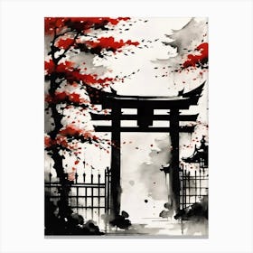 Japanese Gate Canvas Print