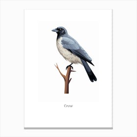 Crow Kids Animal Poster Canvas Print