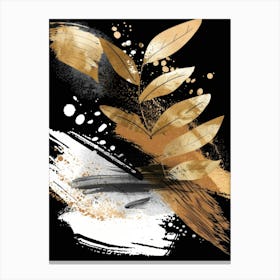 Gold Leaf Painting 8 Canvas Print