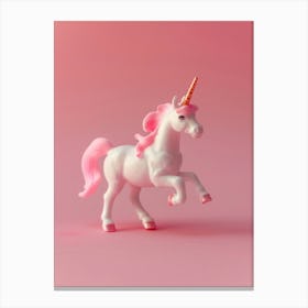 Toy Pastel Unicorn Galloping 2 Canvas Print