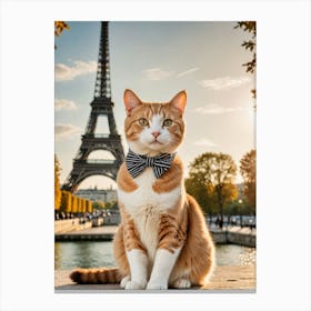 Cat In Paris Global Paws: Selfies of a Traveling Cat Canvas Print