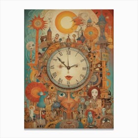 Clock Of The World 1 Canvas Print