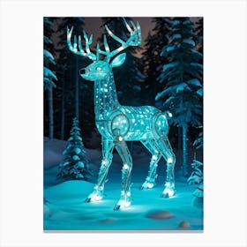 Lighted Deer Canvas Print