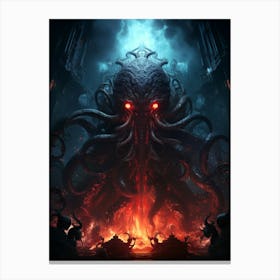 Draconic Kraken Canvas Print