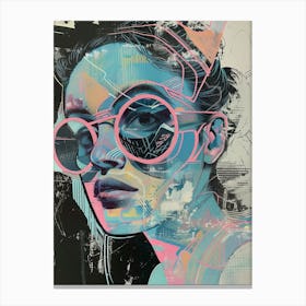 'The Girl With Glasses' Canvas Print