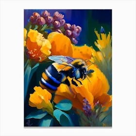 Pollinator Bee 1 Painting Canvas Print
