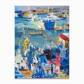 Port Of Balboa Panama Abstract Block harbour Canvas Print