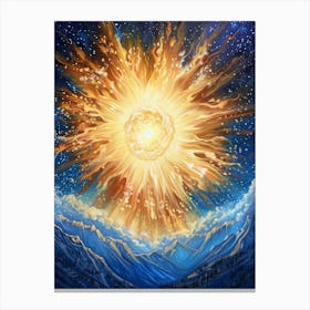 Burst Of Light Canvas Print