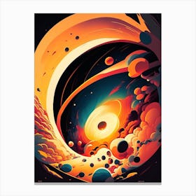 Big Bang Comic Space Space Canvas Print