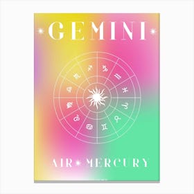 Gemini Horoscope Canvas Print