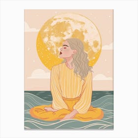 Meditating Woman 2 Canvas Print