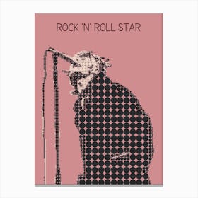 Rock N Roll Star Liam Gallagher Canvas Print