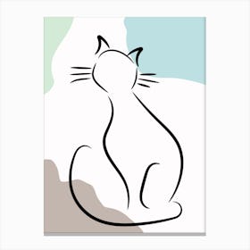Elegant Cat 1 Canvas Print