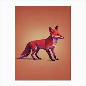 Polygonal Fox Canvas Print