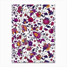 Aster Amaze London Fabrics Floral Pattern 7 Canvas Print