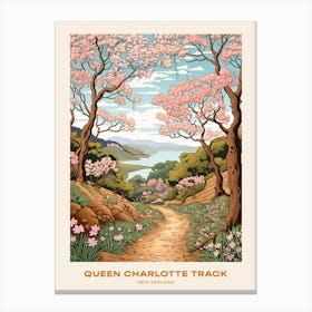 Queen Charlotte Track New Zealand 1 Hike Poster Canvas Print