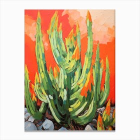 Cactus Painting Organ Pipe Cactus 2 Canvas Print