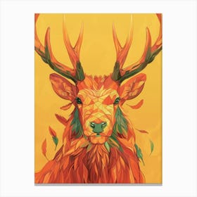 Deer Art Canvas Print